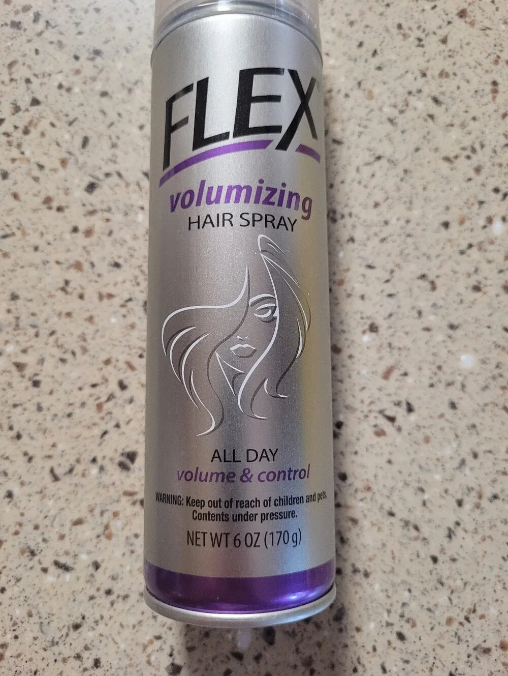 (5) Flex Volumizing Hair Spray All Day Volume & Control 6 Oz Each.
